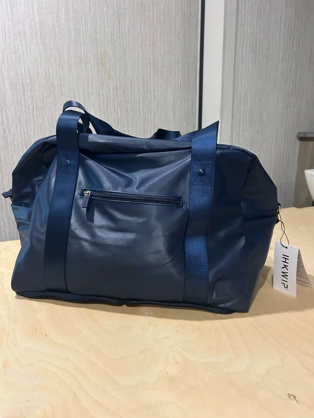 Navy Men’s Travel Duffel Bag with Accessories